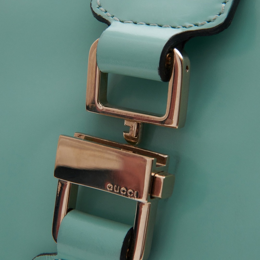 Gucci Mini Jackie Patent Calfskin Bag beautiful Tiffany color 😍🚫SOLD SOLD SOLD 🚫 - Picture 6 of 13